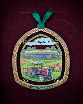 Bates Nut Farm Brass Ornament