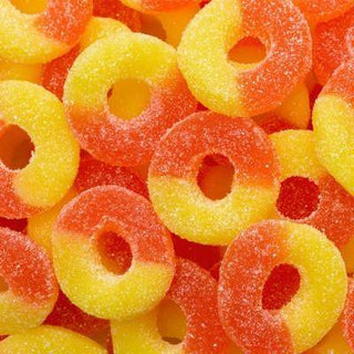 Gummi Peach Rings 12 oz.